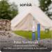 Sonisk Pulse Electric Toothbrush - Sonic Technology Battery Powered 31 000 Strokes/Minute Includes Travel Case & Brush Heads - Portable Steel Blue - Buy Online on GoSupps.com