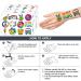 60s Tie Dye Temporary Tattoos - 96PCS Hippie Theme Party Decorations and Favors - Buy Online on GoSupps.com