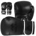 Malah Boxing Gloves for Men & Women Training Pro Punching Heavy Bag Mitts MMA Muay Thai Sparring Kickboxing Gloves Black 16oz
