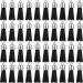 200 Pieces Keychain Tassels Faux Suede Leather Tassel Pendants Keychain Decoration Tassels with Loop for DIY Crafts Making Supplies (Black)