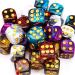 TecUnite 25 Piece Polyhedral Dice Set in Marble Color with Black Pouch - Table Games 6 Sided Dice Set - Buy Online on GoSupps.com