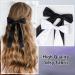 2 Pack Hair Bows for Girls and Women Large Bow Hair Clips Hair Barrette with Long Silky Satin Black Hair Accessories for Girls(Black) - Buy Online on GoSupps.com