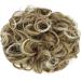 Yamel Curly Bun Hairpiece in Sandy Coffee to White Blonde - Synthetic Updo Extensions for Women - Buy Online on GoSupps.com
