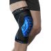 NEENCA Professional Compression Knee Sleeve  Ultra-thin Knee Compression Cuff Relieve Knee Pain for Swelling  Inflammation Athletics Black&Blue X-Large