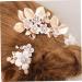 VINTORKY 1 Set Leaves and Flowers Hair Comb Flower Hair Decorations Womens Headpiece Hair Accessories for Women Girl Headpiece Bride Headdress Wedding Hairpin Bride Headpiece Hair Comb Clip - Buy Online on GoSupps.com