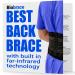 BioBrace Lumbar back brace for women and men with pain relieving far-infrared technology (Large)