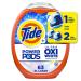 Tide Power PODS Plus Ultra OXI White and Bright Laundry Detergent Advanced Stain Removal and Whitening Power 63 Count