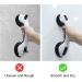 Shower Handle 2 Pack 12 inch Grab Bars for Bathroom Shower Handle with Strong Hold Suction Cup Grip Grab in Bathroom Bath Handle Grab Bars for Bathroom Safety Grab Bar Black 2 Pack Black - Buy Online on GoSupps.com