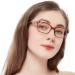 OCCI CHIARI Stylish Square Reading glasses for Men Women Lightweight Comfort Readers Brown 5.0 x