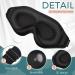 3D Weighted Eye Mask for Sleeping | Satin Sleep Mask for Women Men | Contoured Eye Mask for Travel, Meditation & Naps - Buy Online on GoSupps.com