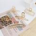 5 Pack Large Gold Cross Claw Hair Clips for Thick Hair - Non-Slip Metal Banana Hair Catch Barrette French Design - Women and Girls Hair Accessories - Buy Online on GoSupps.com