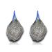 2x Heunetz horses Extra tightly mesh + 2x free carabiner species -appropriate feeding improved digestion & well -being of the animals hay grass food straw feeding network Heusack 4.5 kg filling weight 2x dark blue