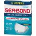 Sea Bond Secure Denture Adhesive Seals Original Uppers Zinc-Free All-Day Hold Mess-Free 15 Count