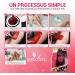 Dermawax Rose Hair Removal Wax with Coconut Oil Pearl Hair Removal Wax without Strips Transparent Film Wax Full Body Hair - Buy Online on GoSupps.com