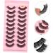 10 Pairs Fake Eyelashes False Lashes Natural Strip Lashes Lash Inserts Natural Eyelashes Women Lashes Natural Looking False Eyelashes Cat Scratching Post Dense 7d Fiber Russia - Buy Online on GoSupps.com