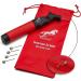 Valiant Dual Action Sports Ball Pump Inflator with Needles & Pouch - Portable Hand Held Air Pump for Soccer, Football, Volleyball, Rugby, Netball, and Basketball - Buy Online on GoSupps.com