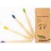 Bamboo toothbrushes - for children - pack of 4 - sustainable - vegan (soft for children)