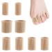 Toe Tubes Sleeves Gel Toe Tubes Toe Cushion Tube Toe Spacers Soft Gel Corn Pad Ton Protectors Women Men for Cushions Corns Blisters Calluses Toes and Fingers Toe Separators - Mixed 8 Pieces 8 Count (Pack of 1)