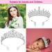 4pcs Silver Tiara Crowns for Women Birthday - Princess Queen Crown & Birthday Girl Sash for Bridal Cosplay and Wedding Hair Accessories - Buy Online on GoSupps.com