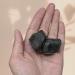 Black Tourmaline Raw Crystals - Natural Healing Stones for Tumbling and DIY (2 Pieces) - Buy Online on GoSupps.com