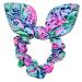 Lilly Pulitzer Blue/Pink/Green Women's Hair Tie Scrunchie with Bow Detail  Bringing Mermaid Back