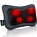 MoCuishle Back Massager with Heat, Shiatsu Back and Neck Massager, Electric Shoulder Massager, Kneading Massager Back, Relax Back Pain, Neck Pain, Massage Pillow for Back, Neck, Leg Navy