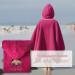 Personalized My Stitchery Badeponcho for Kids - Embroidered Hooded Towel in Pink | Oeko-Tex Standard 100 Pure Cotton - Buy Online on GoSupps.com