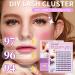 DIY Lash Extension Kit - Natural Look C Curl Cluster Lashes | 100PCS Dog Series 10-13mm Wispy False Eyelashes - Buy Online on GoSupps.com