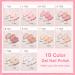 Shining She Jelly Gel Nail Polish Kit - 10 Color UV/LED Soak-Off Gel Set for Salon and Home Nail Art - 8ML - Buy Online on GoSupps.com