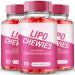 Lipo Chewies Brazillian Gummies Lipo Chewies Keto ACV Keto Supplement Gummies - Maximum Strength All Natural Support Formula Keto+ACV Advanced Formula LipoChewies Keto Gummy Reviews (3 Pack)