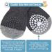 SCENEREAL Double Side Anti-Slip Dog Socks 3 Pairs Large - Non Slip Paw Protectors for Indoor Use on Hardwood Floors - Prevent Scratching and Licking - Grey Pearl Paw Design - Buy Online on GoSupps.com
