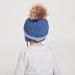 LANGZHEN Toddler Winter Hat | Earflap Knit Cap for Baby Boys Girls 2-4 Years | Blue-Pompon - Buy Online on GoSupps.com