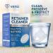 Retainer Cleaner Tablets - Denture & Mouth Guard Cleaning Tabs - Plaque Remover - 120 Tabs - Buy Online on GoSupps.com