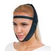 Post Surgery Chin Compression Garment, Chin Strap Band, Face Lift Kit, Chin Lift, Face Slimmer, Jowl Tightening (Black)