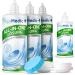 YogaMedic contact lens liquid multipack- 3 x 360 ml 1 x 100ml - 3 x contact lens container - lens fluid soft lentils - contact lens fluid with panthenol for pleasant fit 3x 360ml 1x 100ml + 3x container