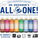 Dr. Bronner's Lavender Pure-Castile Liquid Soap - 237ml | Organic, Fair Trade, Vegan | Multi-Use for Face, Body, Hair, Dishes, and Pets - Buy Online on GoSupps.com