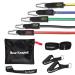 Bear KompleX 11 Piece Resistance Band Training Set for Home Workouts 5 Stackable Exercise Bands Door Anchor 2 Ankle Straps & 2 Handles