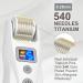 Derma Roller - EMS Microneedle Roller Stamp - 540 Titanium Pins Microcurrent Roller with 2LED light and vibrations for Beard Hair Growth & Brilliant Skin men and wowen - Buy Online on GoSupps.com