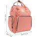 Shanrya Waterproof Multifunction Mummy Backpack - Large Capacity Outdoor Wrapping Bag with 2 Hanging Straps - Pink & Orange - Buy Online on GoSupps.com