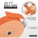 135 Feet Waterproof Kinesiology Tape - Premium Elastic Sports Therapy Support for Knee Muscle Wrist Shoulder Back (Orange) - Hypoallergenic & Uncut Roll - Buy Online on GoSupps.com