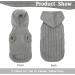 PUPTECK Winter Sweater Coat for Small Dogs & Cats - Soft Knitwear for Cold Weather - Grey - M Size - Buy Online on GoSupps.com
