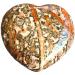 Steinfixx - Large gem Heart I Heilstein I Gl cksstein I Chakra -Stein I Taschenstein |Massage stone |Gift for loved ones (Leopard Jaspis)
