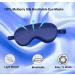 100% Silk Sleep Mask 2 Pack - Navy & Light Green - Soft Eye Cover for Sleeping - Blindfold for Women and Men - Travel Eyeshade with Elastic Strap - Buy Online on GoSupps.com