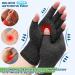 Compression Fingerless Gloves for Arthritis Relief - 2 Pairs for Women & Men - Warm and Healing Support - L Grey - Buy Online on GoSupps.com