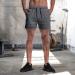 EVERWORTH Men's Gym Workout Shorts 2 Pack - Solid Bodybuilding Running Training Jogging Short Pants with Zipper Pocket - X-Small - Black/Gray - Buy Online on GoSupps.com