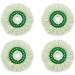 Libman Tornado Spin Mop Refills - Case of 4, Easy-to-Replace Microfiber Heads, Machine Washable - Green & White (4 Each) - Buy Online on GoSupps.com