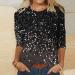 Elegant Women's Summer Tops - V/O Cutout Flower Sleeve T-Shirt | Affordable Cotton Blouses - Buy Online on GoSupps.com