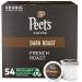 Peet's Coffee, Dark Roast K-Cup Pods for Keurig Brewers - French Roast 54 Count (1 Box of 54 K-Cup Pods) Packaging May Vary 54 Count (Pack of 1)