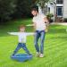 Kids Rocking Seesaw Balance Board with 5 Wooden Balls - Sensory Training Toy for Children - Blue - Buy Online on GoSupps.com