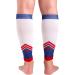 Zensah USA Compression Leg Sleeves | Relief for Shin Splints & Calf Strains | Ideal for Running Basketball & Sports - Medium Size - Buy Online on GoSupps.com